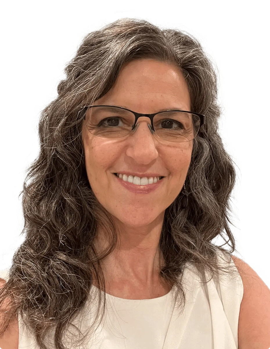 Profile of Dena Samuels, smiling.