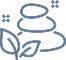 Icon of stacked stones.